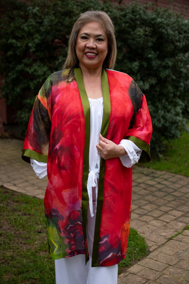 D-803K ROSE OF SHARON KIMONO