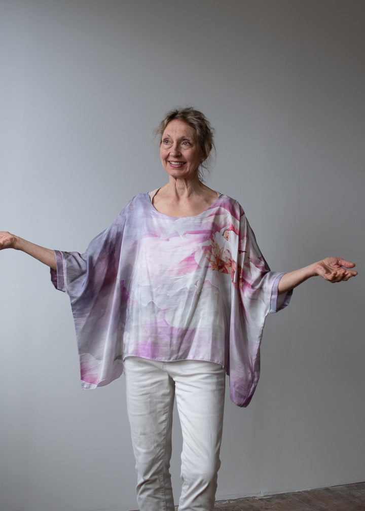 FRAGRANCE OF LOVE PURE SILK FLOW TOP
