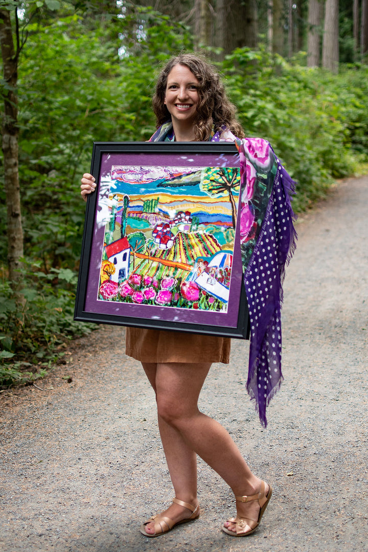 LIFE AND ABUNDANCE - Original Silk painting