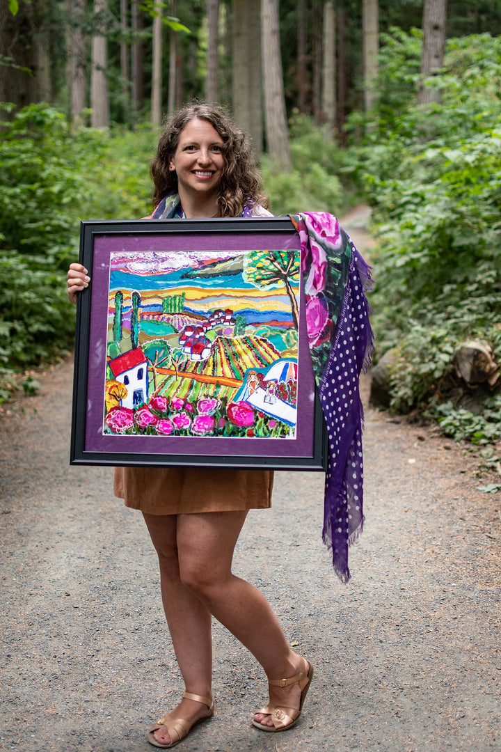 LIFE AND ABUNDANCE - Original Silk painting