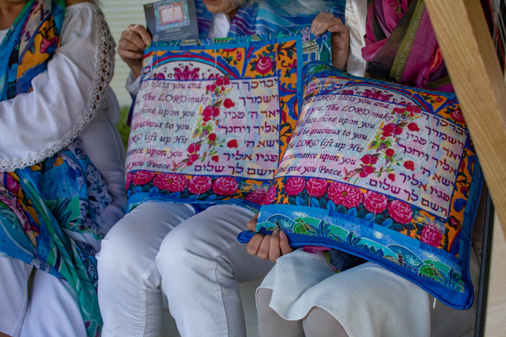 D-622 The Priestly Blessing Large Luxury Organic Linen Sham 22" x 22"