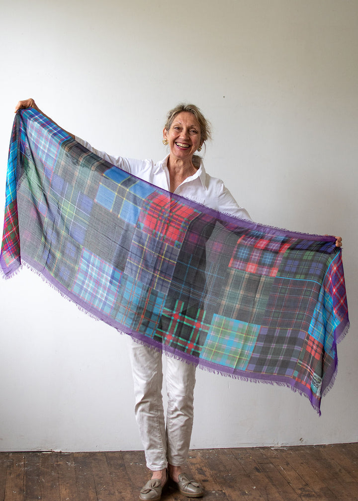 D-551  TARTANS FOR USA- USA - MODAL CASHMERE