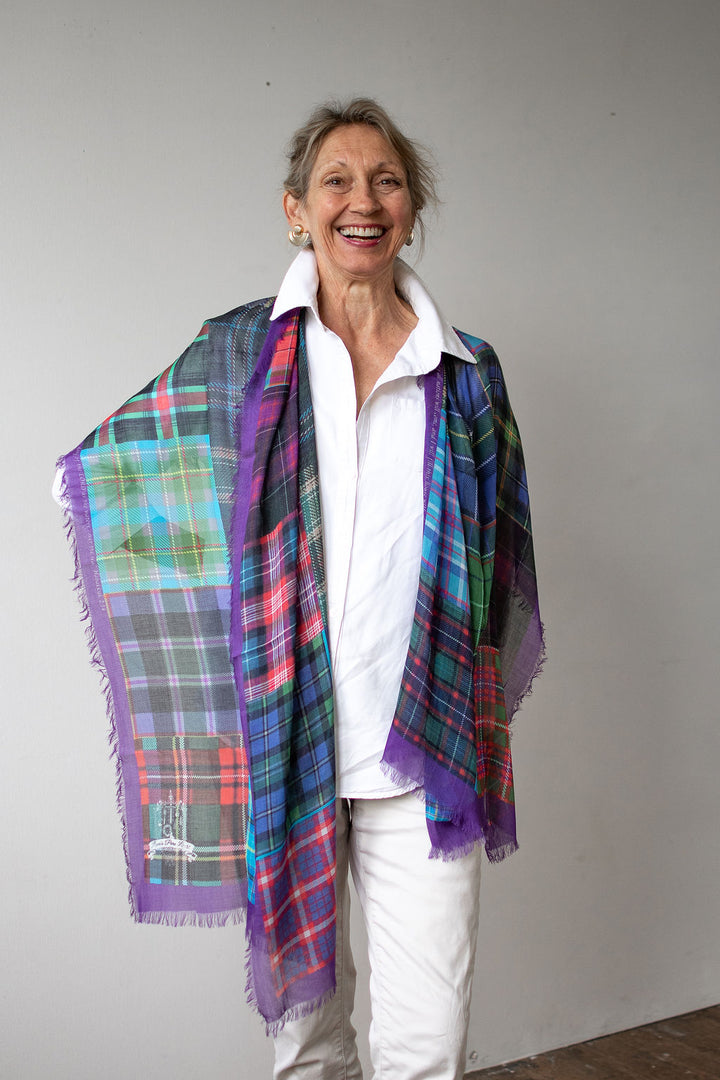 D-551  TARTANS FOR USA- USA - MODAL CASHMERE