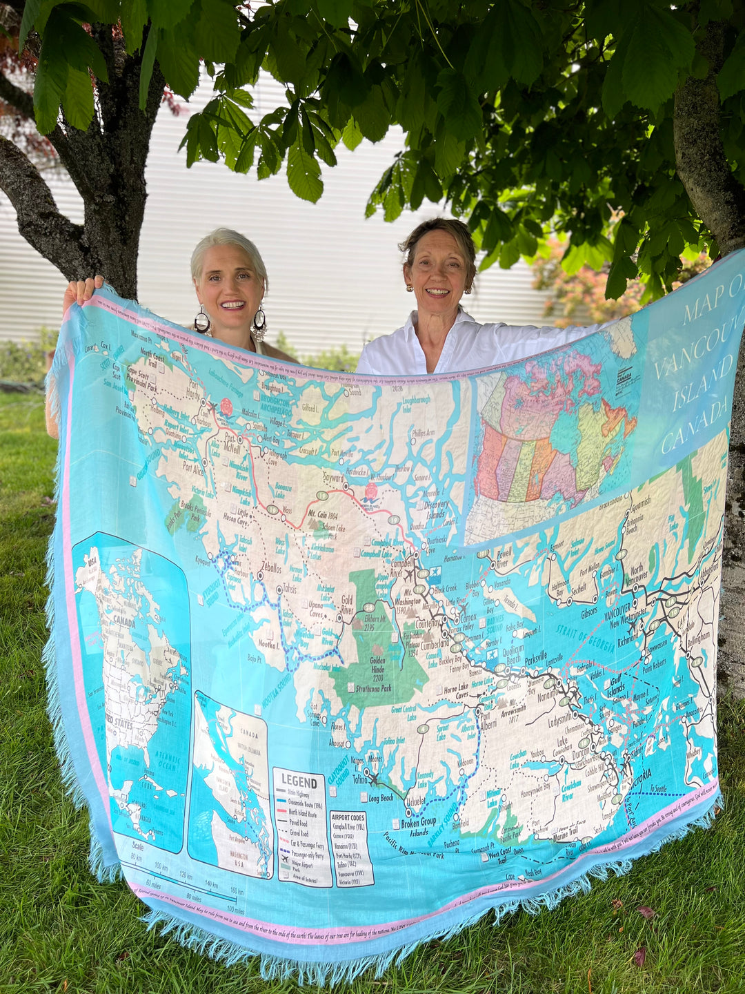 D-644 MAP OF VANCOUVER ISLAND, CANADA BLESSING VANCOUVER ISLAND