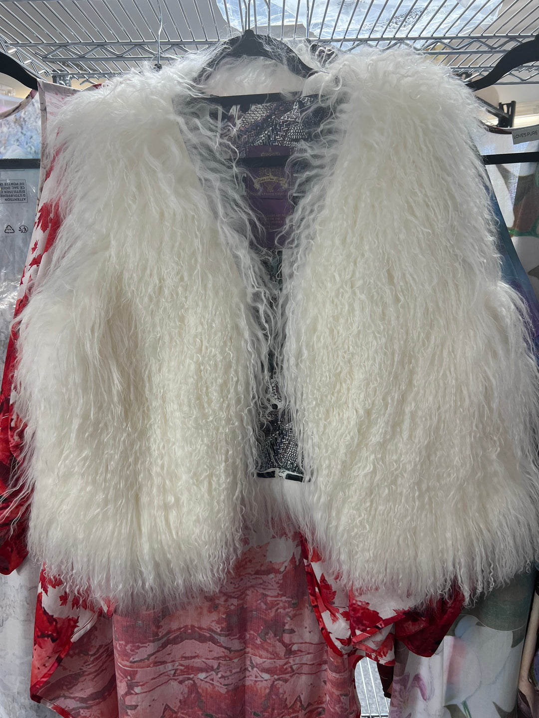 MONGOLIAN SHEEPS WOOL VEST SIZE LARGE