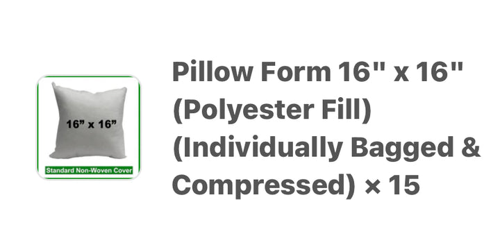 16" Pillow Insert