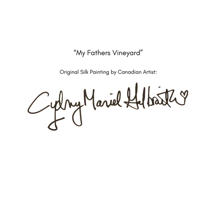 D-387CAP MY FATHERS VINEYARD Matte Finish Original Art Print