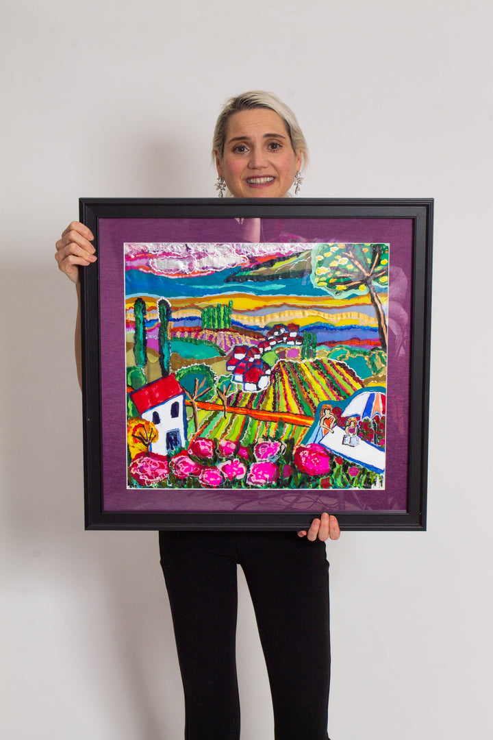 LIFE AND ABUNDANCE - Original Silk painting