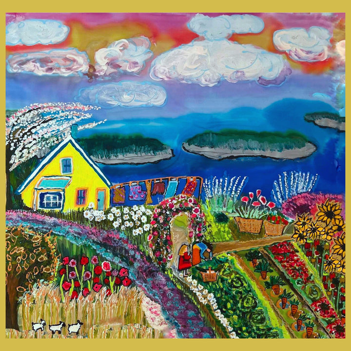 Living on the Overflow 12" X 12" Canvas Print