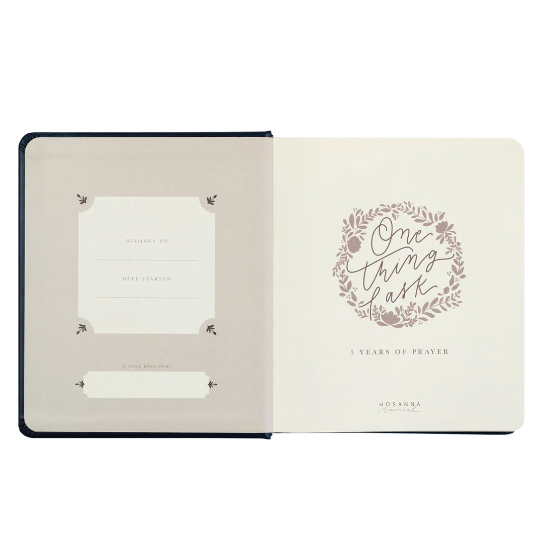 ONE THING I ASK - 5 YEAR PRAYER JOURNAL: VERSAILLES THEME