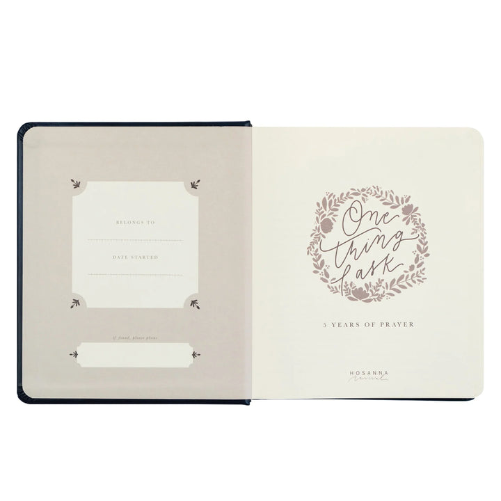 ONE THING I ASK - 5 YEAR PRAYER JOURNAL: VERSAILLES THEME