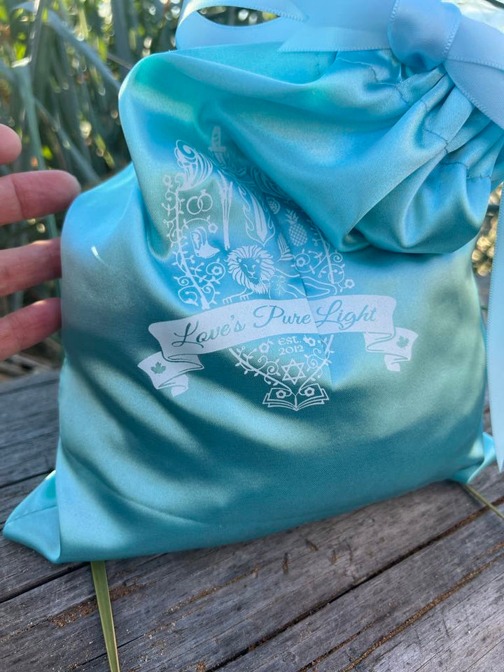 D-6 TURQUOISE BLUE SILK POUCH
