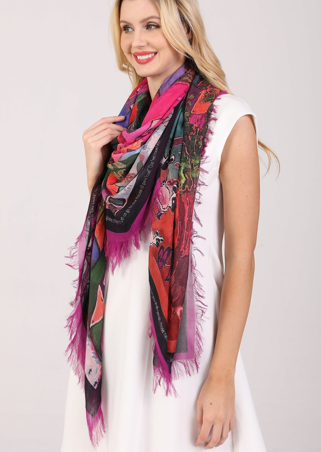 D-151B  JERUSALEM HAPPY HOLY CITY FUCHSIA