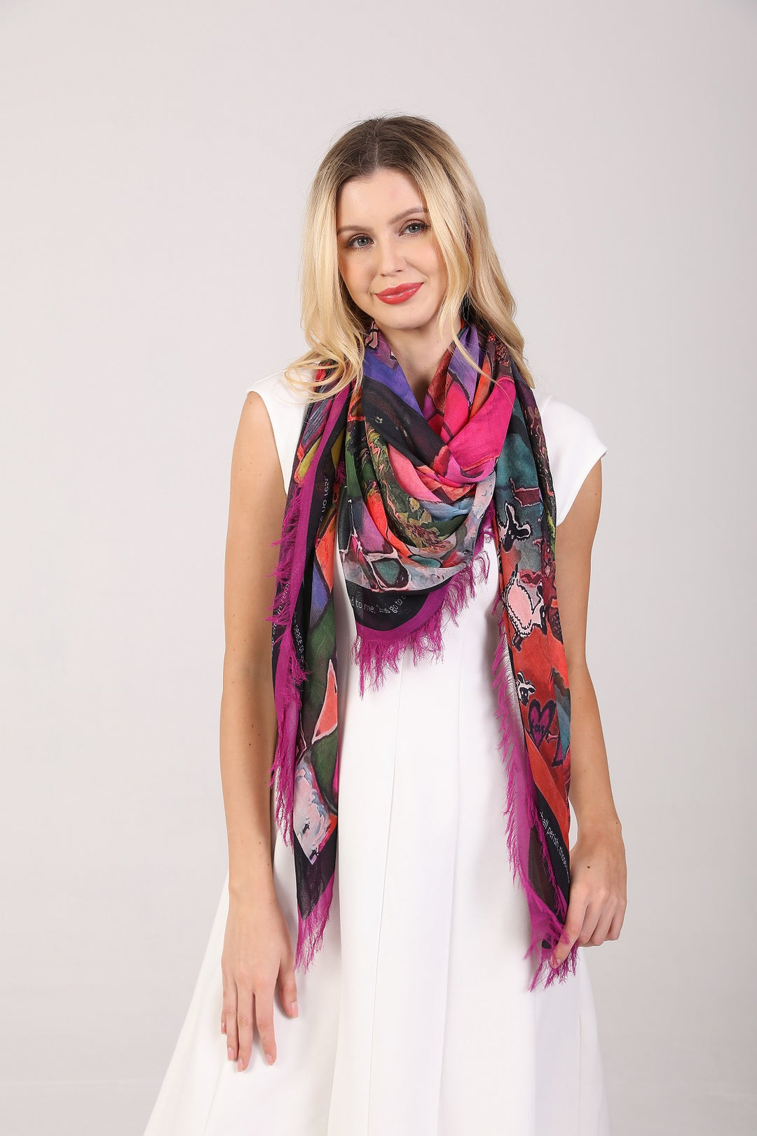D-151B  JERUSALEM HAPPY HOLY CITY FUCHSIA