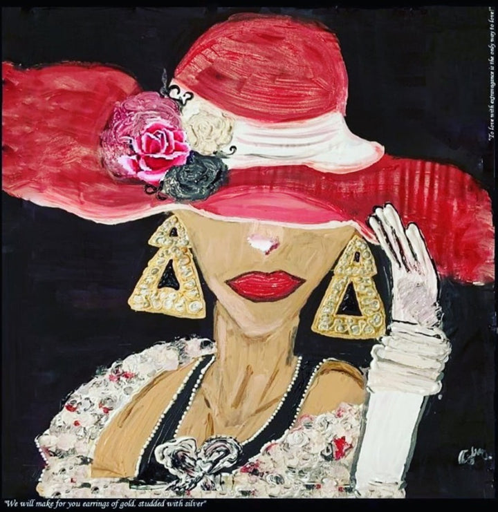 D-157 CIAO BELLAS MOTHER -LADY IN THE RED HAT