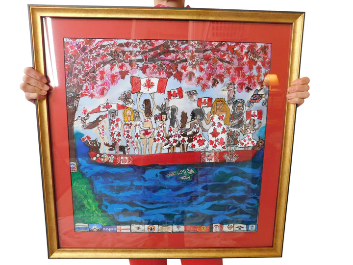 THE LEAVES OF LOVE ORIGINAL SILK PAINTING