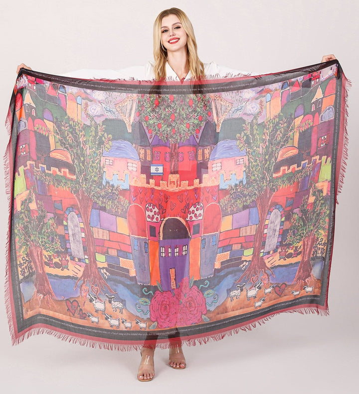 D-151A JERUSALEM THE HAPPY HOLY CITY RED EDGE