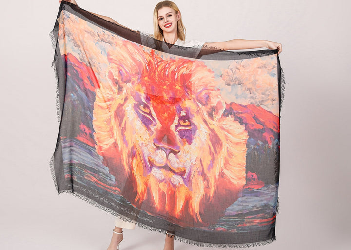 D-164 LION OF THE TRIBE OF JUDAH PRAYER SHAWL