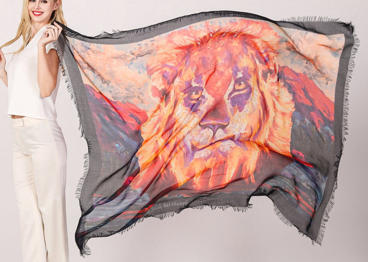 D-164 LION OF THE TRIBE OF JUDAH PRAYER SHAWL