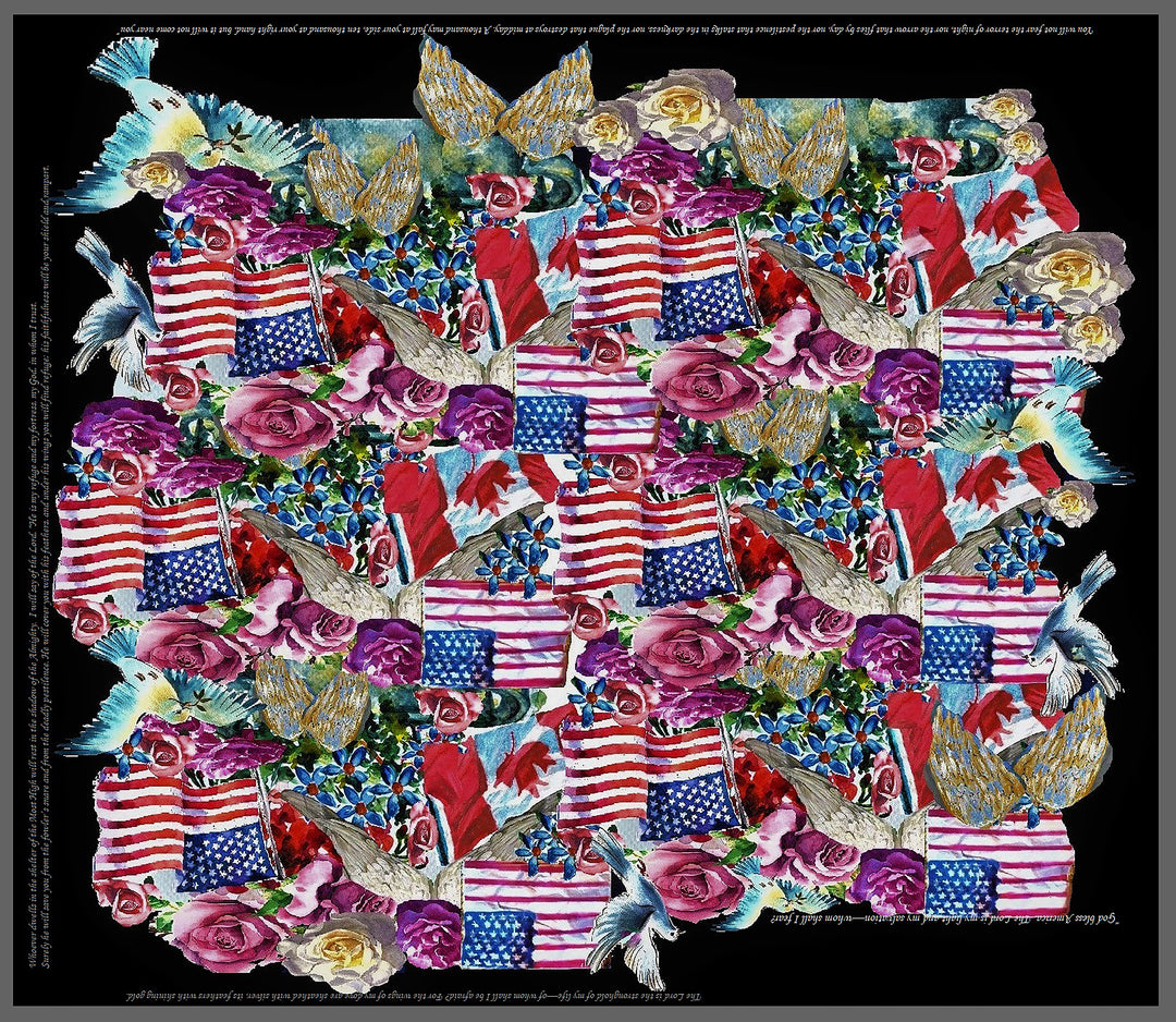 D-190 GOD BLESS AMERICA. GOD BLESS CANADA TWO NATIONS UNDER GOD