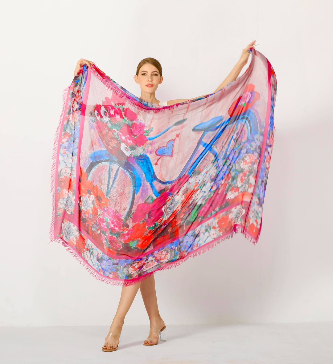D-205 HEADING IN THE RIGHT DIRECTION- BLUE BICYCLE SCARF