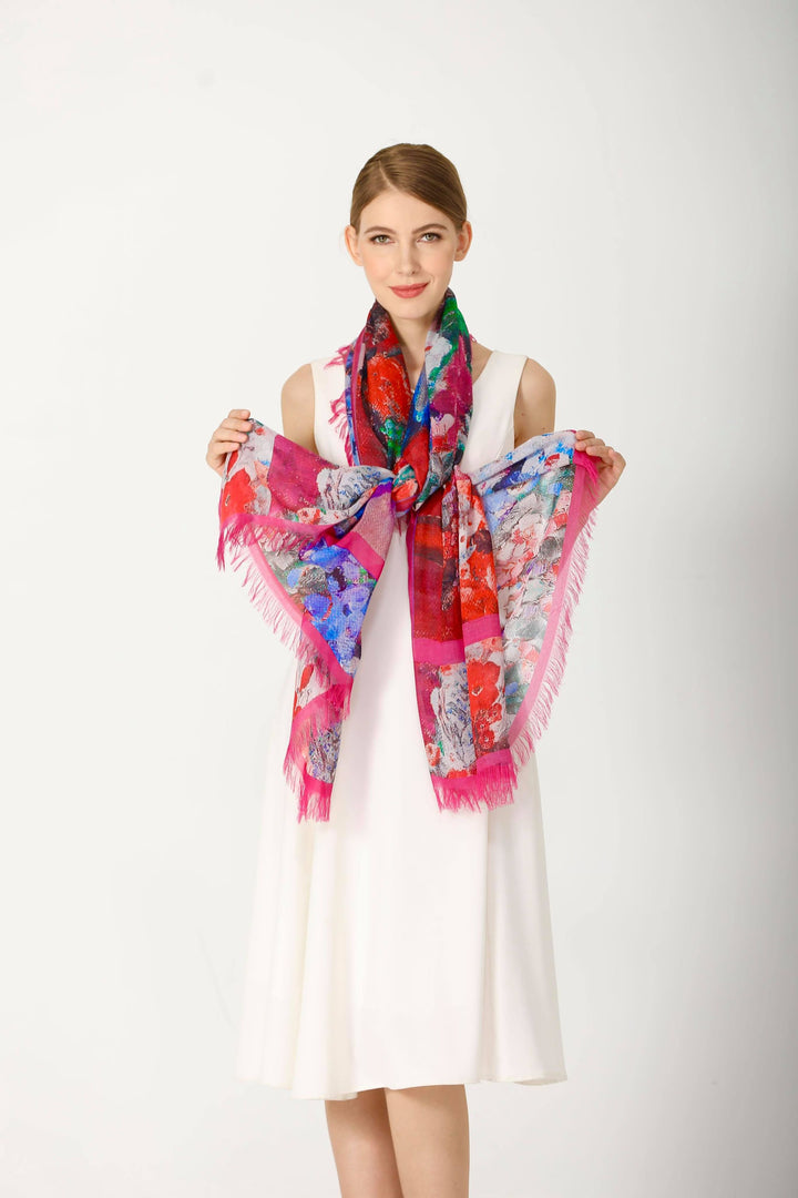 D-205 HEADING IN THE RIGHT DIRECTION- BLUE BICYCLE SCARF