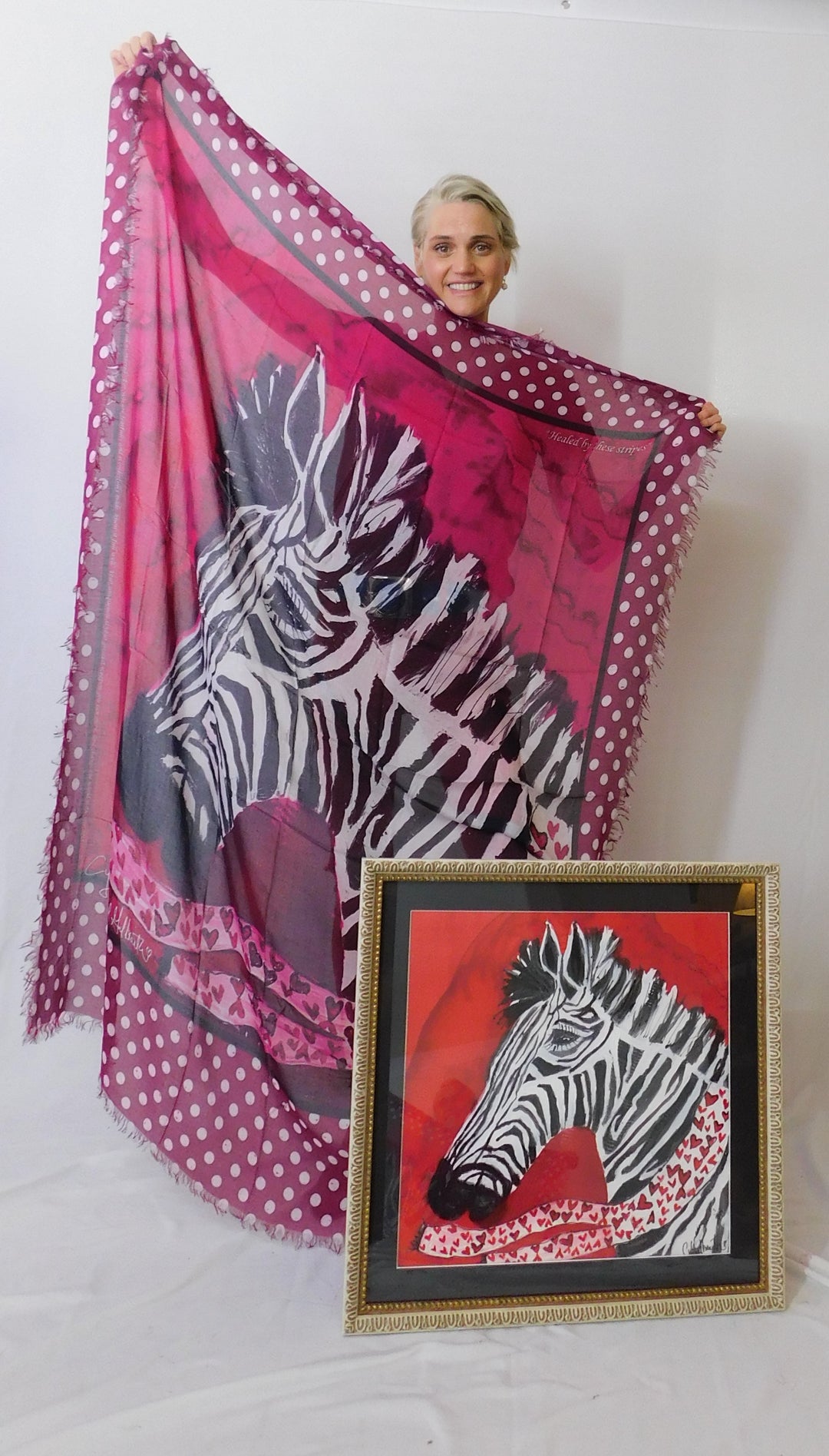 HEALING STRIPES - ORIGINAL SILK PAINTING