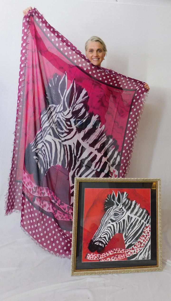 HEALING STRIPES - ORIGINAL SILK PAINTING