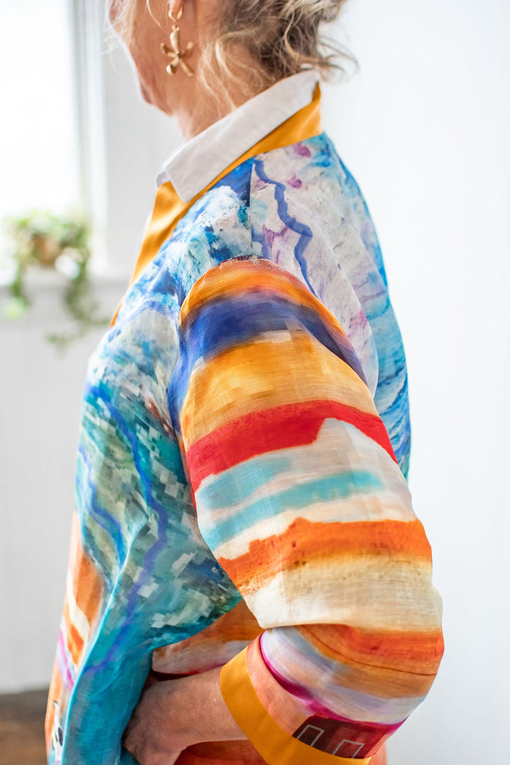 D-426K SILK LINEN KIMONO - THE BIG ONE. TSUNAMI SHEEP 2023