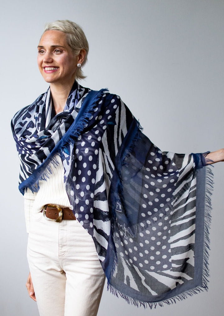 D-373 HEALING STRIPES - BLUE ZEBRA