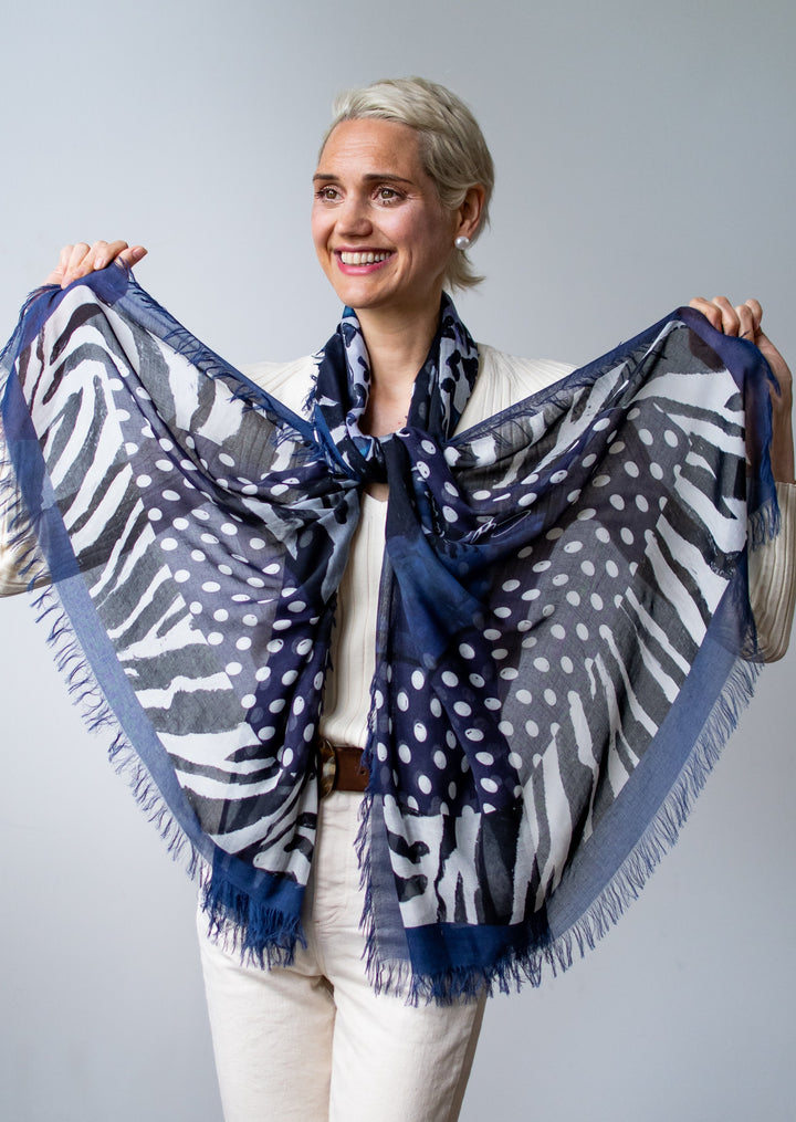 D-373 HEALING STRIPES - BLUE ZEBRA