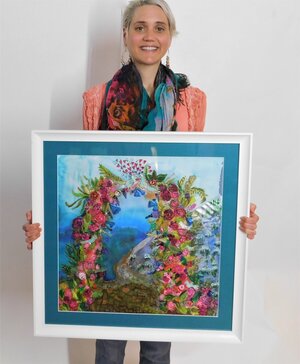 ENTER YOUR PROMISE LAND - ORIGINAL SILK PAINTING